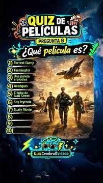 ¿Reconoces las 10 películas? 🎬 #QuizDePelículas #cine