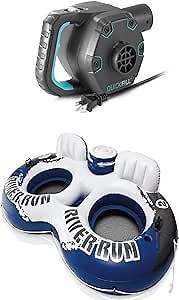 Intex Quick Fill Electric Pump & Intex River Run II Inflatable Pool Float