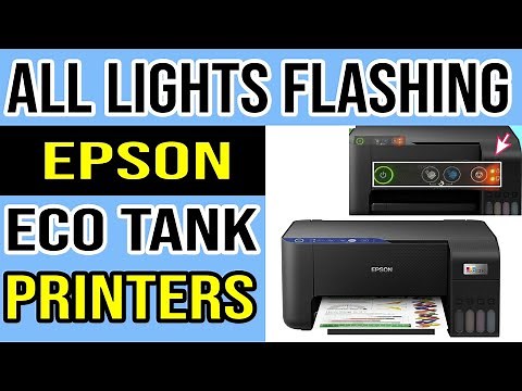 Epson Eco Tank Printer All Lights Flashing Problem. Quick Tutorial