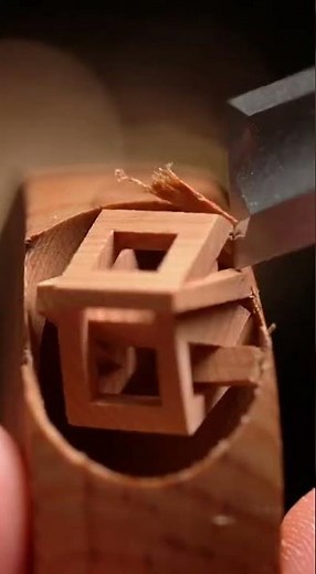 "Quantum Grid Sphere — The Most Impossible Wood Carving Ever | 12K Ultra ASMR"