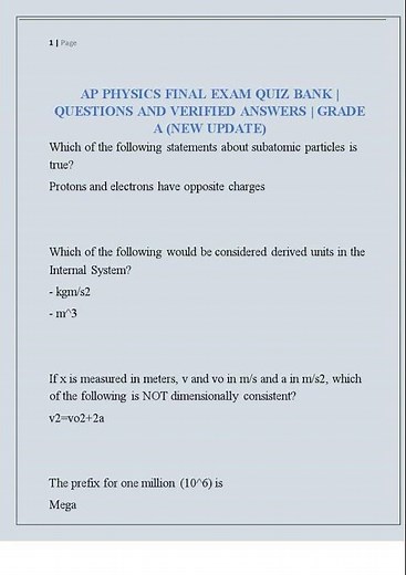 AP Physics Final Exam Quiz Bank0001