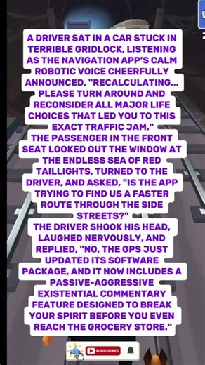 🚗 THE EXISTENTIAL GPS RECALCULATION #funny #jokes #gpshumor #drivinglife #humor #shortstories #lol
