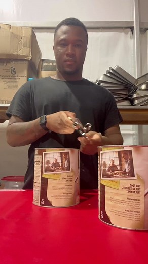 How to properly use a can opener #kitchenhacks #fyp #funnyvideos #howto #culinary #blackchef #angrychef #mikeeemadeit