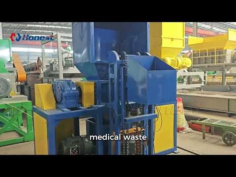 Medical Waste Shredder with Auto Feeding & Dewatering