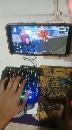 New Update Free fire ka keyboard and mouse⌨️🖱📲 with game play