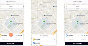 Uber Android app adding credit card profiles, allowing you to separate business & personal rides