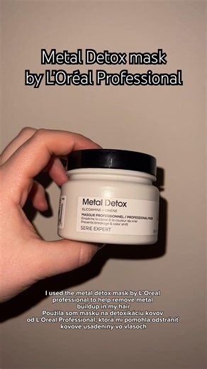 The new Metal Detox hair mask to help remove metal buildup from your hair!