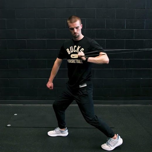 Single Arm Chest Press with Rotation