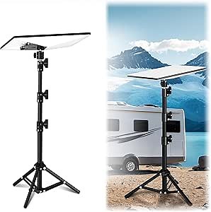 Starlink Mini Tripod Mount, Adjustable Heavy-Duty Stand Mount, Starlink Internet Kit Satellite Pole Mounting Kit with Starlink Mini Pipe Adapter, Compatible with Starlink Mini (V4) Dish
