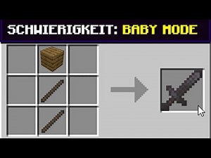 Minecraft, aber ich bin im BABYMODE!