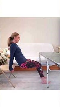 Purvottanasana (Reverse Plank Pose) in a Chair