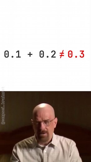 Computer Science Brainrot | 🎙️ Create your own celebrity voiceovers with @kliplabapp Mr. White explains floating point representation | Instagram