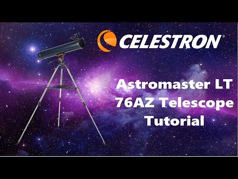 Celestron Astromaster 76AZ Reflector Telescope unboxing and assembly