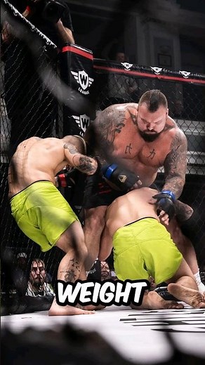 Eddie Hall Dominates 2v1 MMA Fight