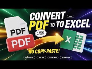 Convert PDF to Excel Like a Pro ⚡ 4 Best Methods (Including ChatGPT)