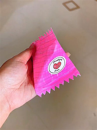 DIY gift pouch from a notebook page