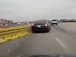 Dashcam captures Tesla autopilot crash during traffic merge