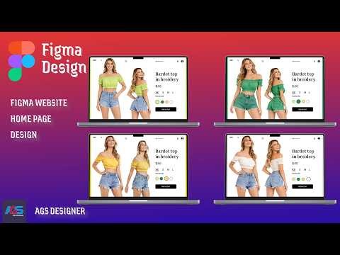 Figma Website Home Page Design | Fashion eCommerce UI Design Tutorial 🔥 | Figma UI/UX Design