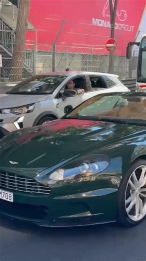 Timeless Aston Martin DB9 in British Green in Monaco