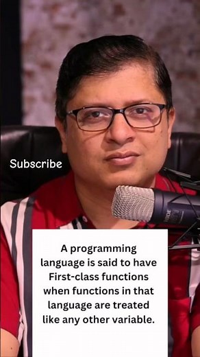 What is First class function ? #mysirg