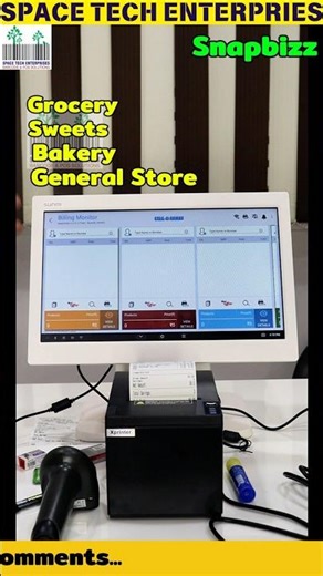 Grow Your Retail Store with SnapBizz Billing Software With Android Touch Machine Sunmi D2 & Scanner.