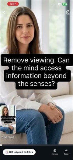 Remote viewing. Can the mind access information beyond the usual senses?