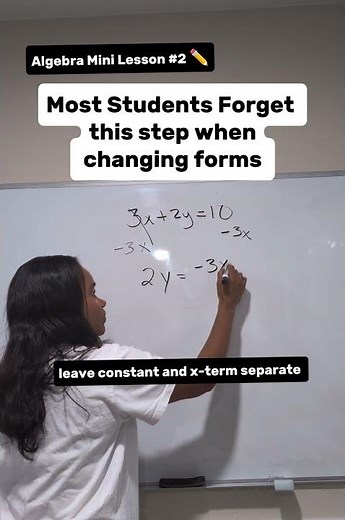Algebra Mini Lesson #2 | Most students forget this step when graphing lines