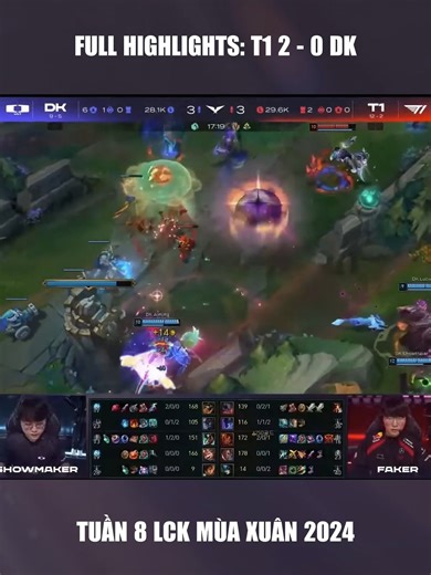 T1 2 - 0 DK | Tuần 8 LCK Mùa Xuân 2024 | LCK Việt Nam