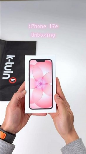 iPhone 17e Unboxing in the new Pink color 🌸 #iphone17e