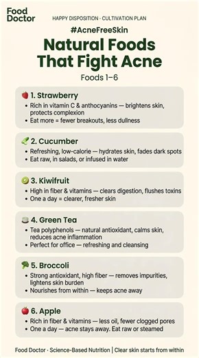 12 Natural Foods That Fight Acne (Eat Your Way to Clear Skin!) 🍓🥒