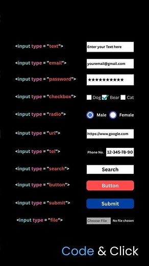 HTML Input types 1