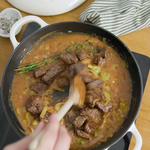 Braised Beef with Mash and Winter Veg