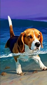 The beagle in the ocean. I'm going to make a series about The beagle dog. beagle clips