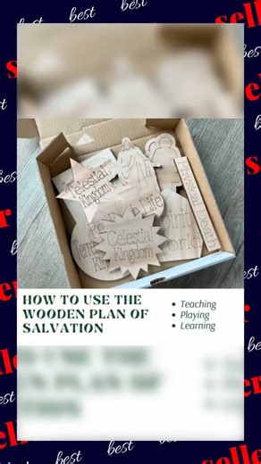 Plan of Salvation Wooden Teaching Aid | LDS Missionary Tool | Gospel Teaching Aid for Come Follow...