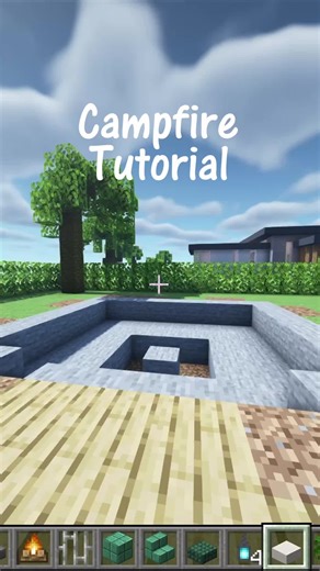 Minecraft Campfire Design Tutorial