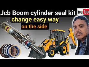 How to change jcb boom cylinder seal kit || how to remove boom cylinder from machine