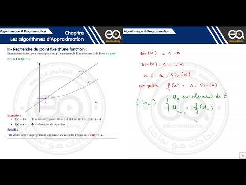 06_Les algorithmes d'approximation : Recherche du point fixe d’une fonction
