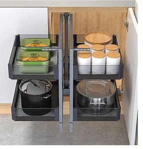 [Hot Item] Muti Function 2 Layers Full Open Magic Corner Basket