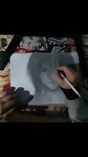 Kenshin le vagabond version réaliste #artoftheday #art #drawing #anime #realisticdrawing