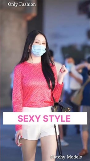 Stylish Girl in Pink Top & White Shorts #shorts #pinkoutfits #tiktok