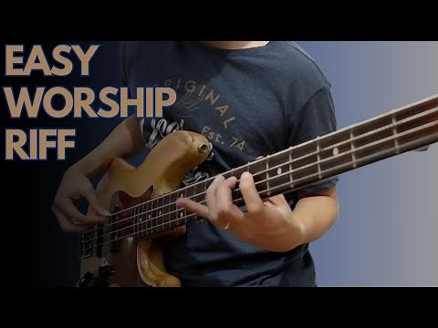 Easy Worship BASS Riff in Mixolydian Scale!