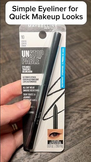 🖤 My Go-To Black Eyeliner for All-Day Wear - Maybelline Unstoppable Waterproof Mechanical Eyeliner