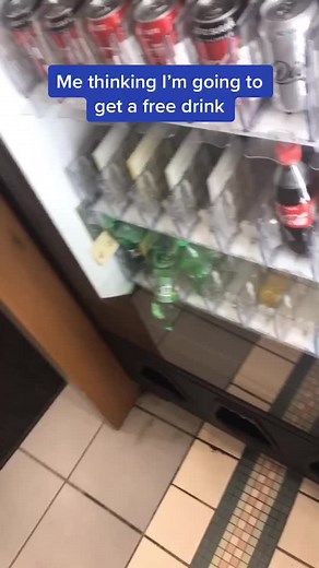 Guess I’ll go thirsty then #fyp #fail #ohno #funny #fall #vendingmachine #surprise #laugh