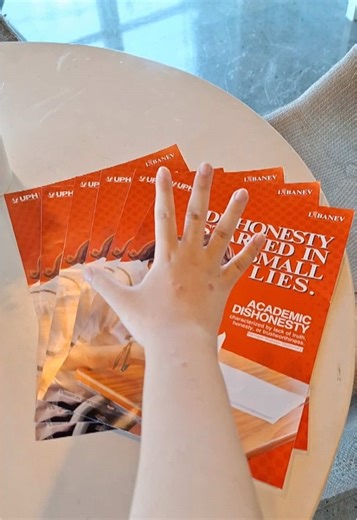 One small mistake can lead to big consequences! Be responsible for what you do, and remember what Proverbs 12:22 says to us, 'The Lord detests lying lips, but he delights in people who are trustworthy.' Stay honest, stay responsible. #uphimpactslives #smartliteracy #academicdishonesty #academic #integrity #fyp