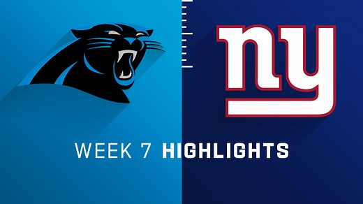 Panthers vs. Giants highlights | Week 7