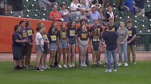The Oxford High School chamber choir performs the National Anthem. #DetroitRoots #OxfordStrong | FanDuel Sports Network Detroit