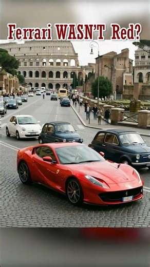 Ferrari ka original color Red nahi tha! 😲 #carshorts #carfacts