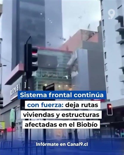 Los daños en mall que deja sistema frontal en Gran Concepción