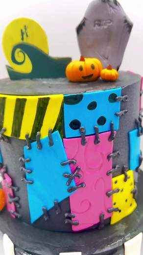 Nightmare Before Christmas Jack and Sally Cake Decorating Video