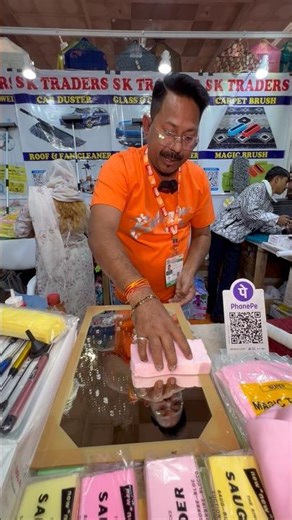 Magic Sponge For Kitchen Cleaning #ytshorts #streetfood #food #kitchenware #hacks #cleaninghacks